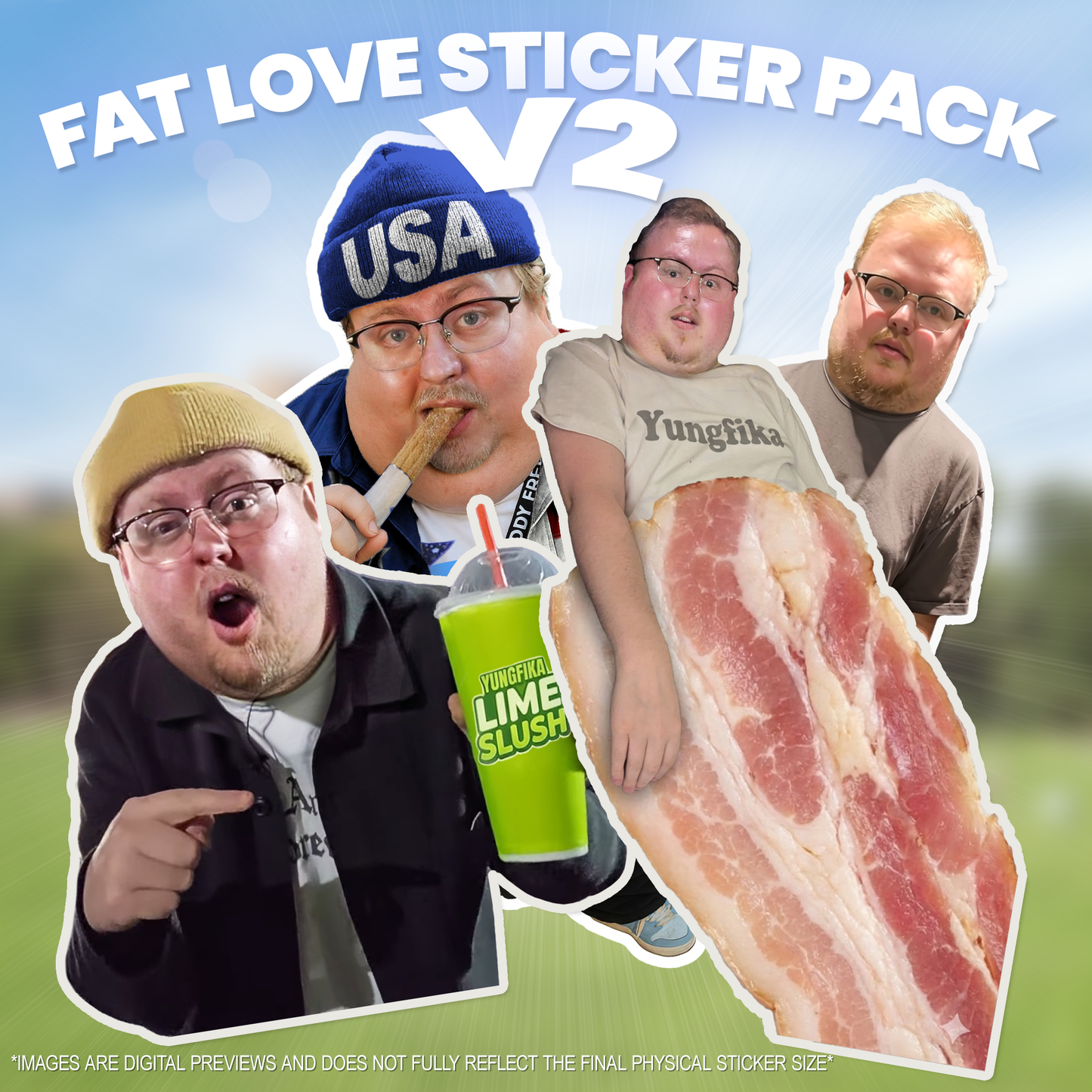 Fat Love V2 Sticker Pack